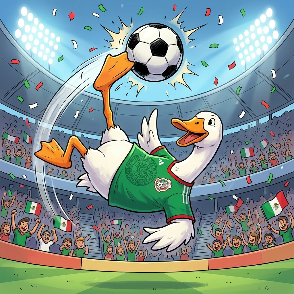 Merlin scoring a bicycle kick